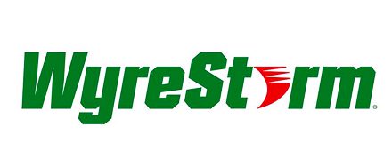 WyreStorm logo in green and red